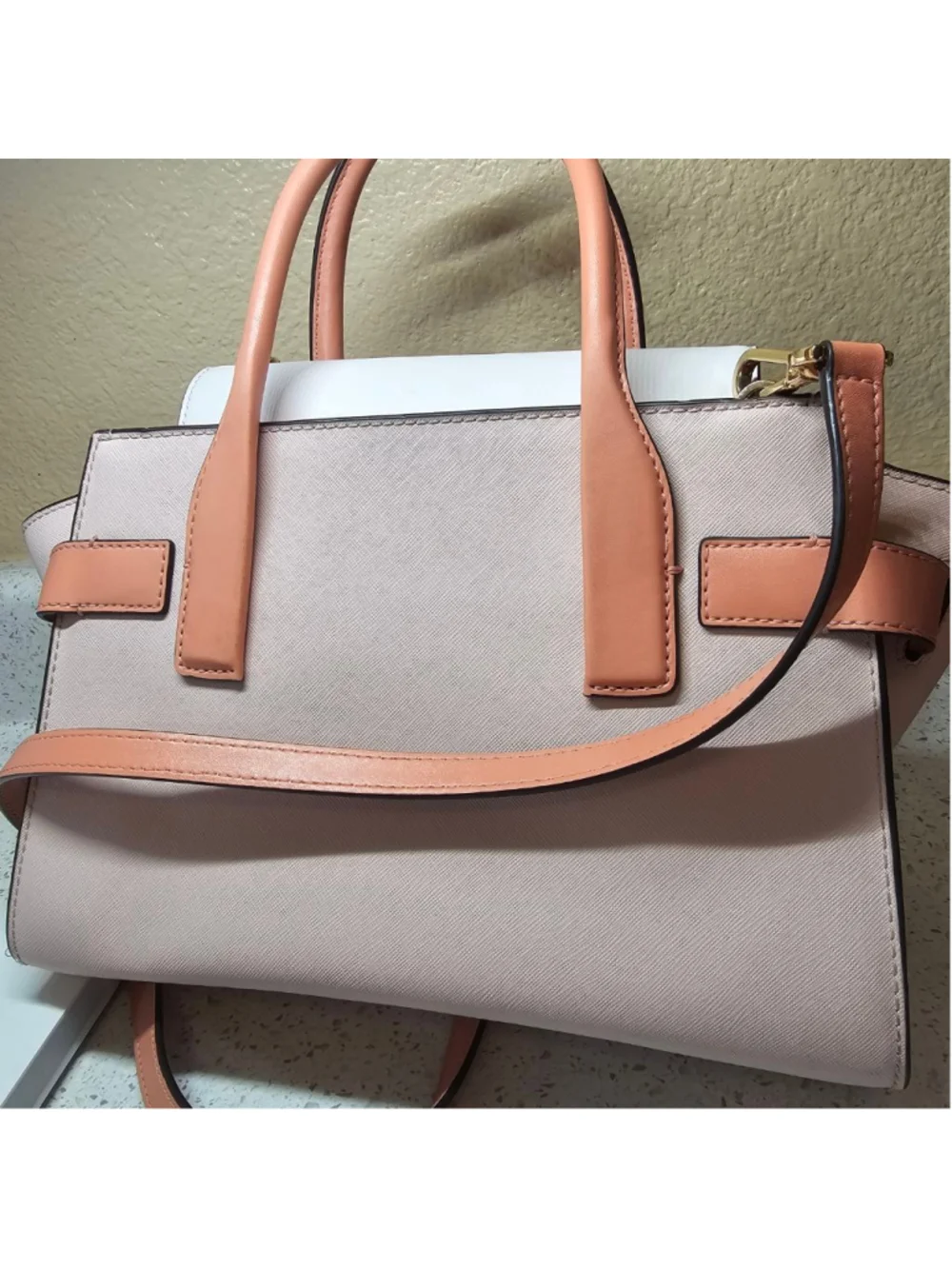 Michael Kors Tri-Color Leather Satchel Crossbody Bag